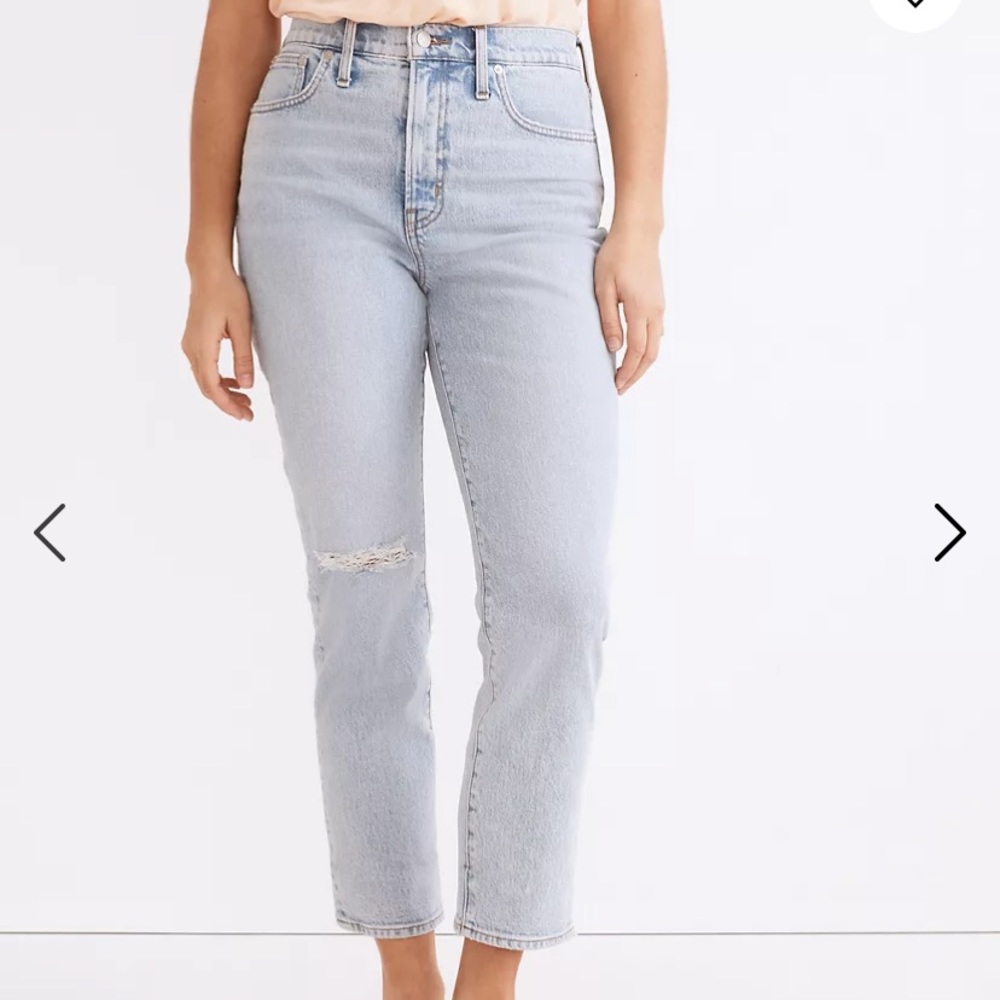 Madewell Perfect Vintage Crop Jean in Sudbury Wash 30